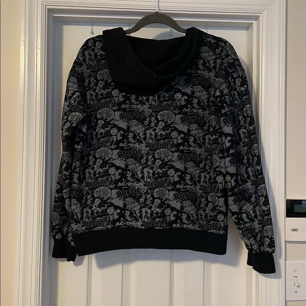 AC/DC Black and Gray Graphic Hoodie - Picture 3 of 4